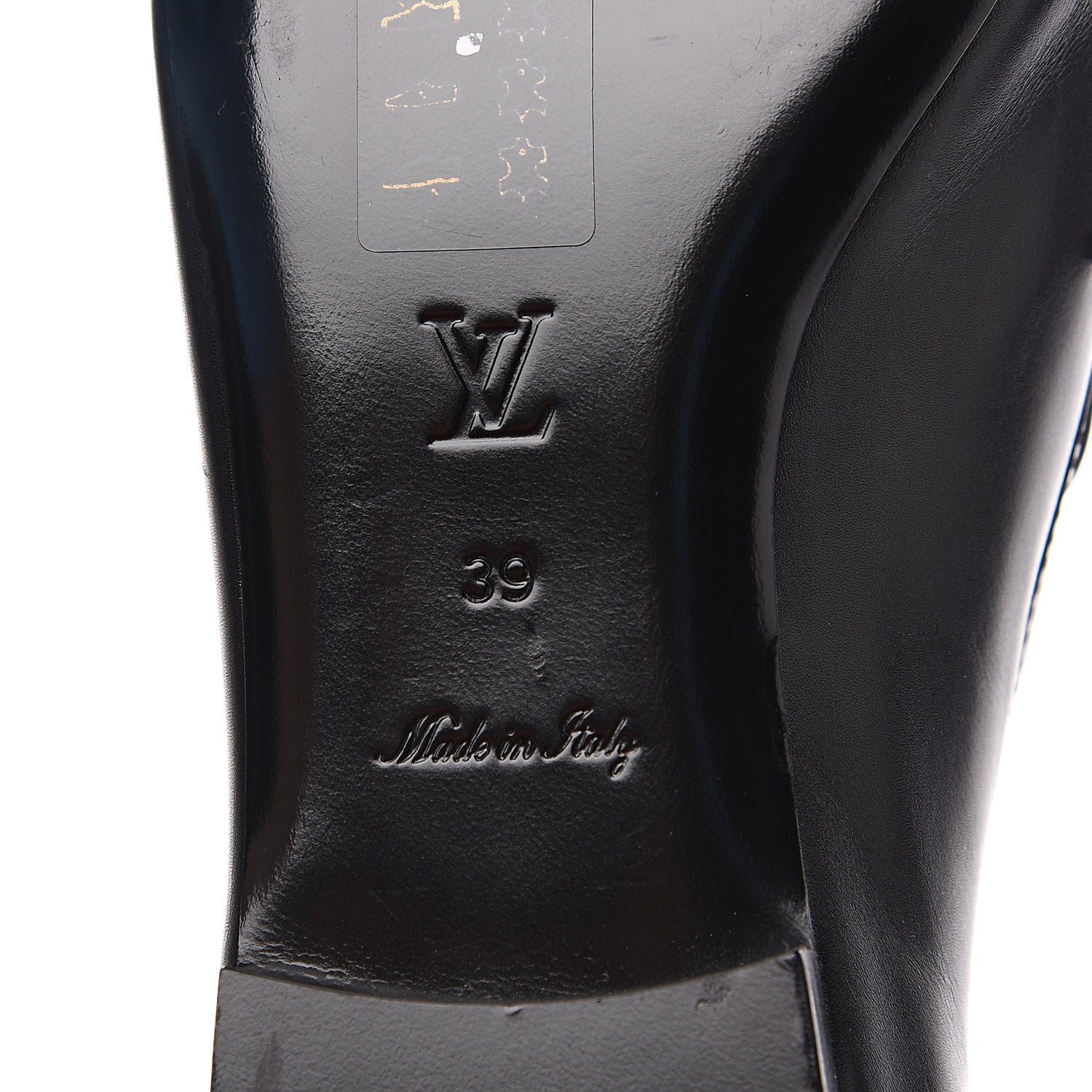 Louis Vuitton Calfskin Upper Case Flat Loafer 39 Black 8 of 8