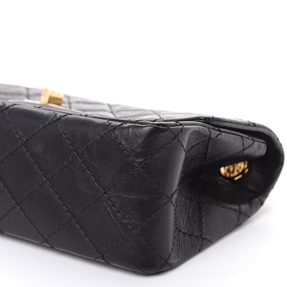 Chanel Aged Calfskin Quilted 2.55 Reissue Mini Flap Black 9 of 12