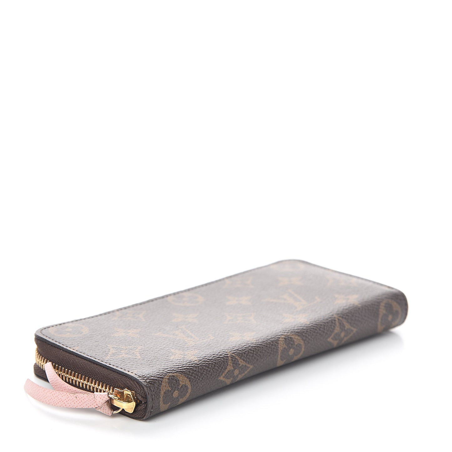 Monogram Clemence Wallet Rose Ballerine