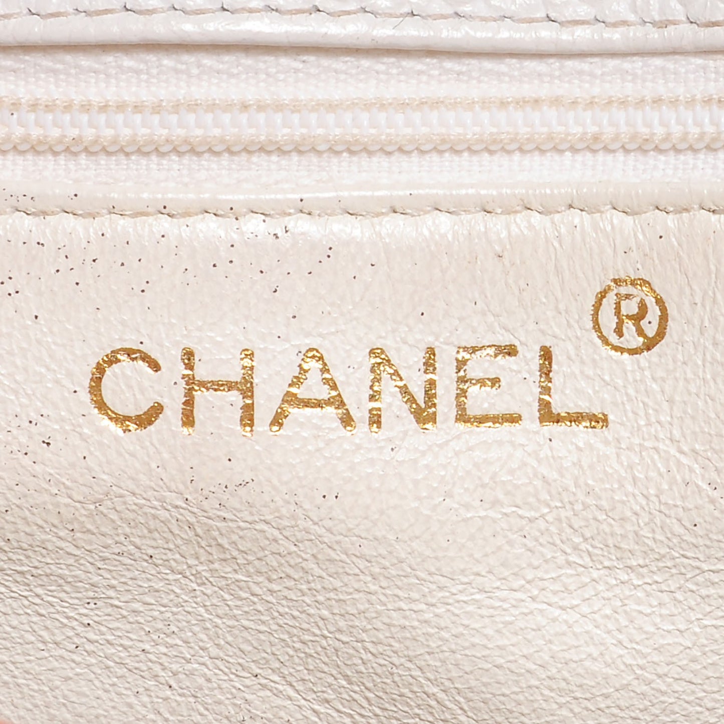 Caviar Quilted Shoulder Flap Bag White