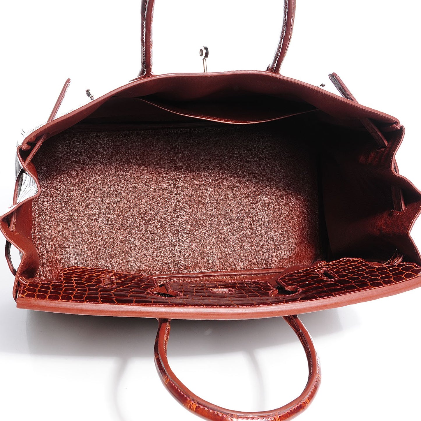 Shiny Porosus Crocodile Birkin 35 Miel