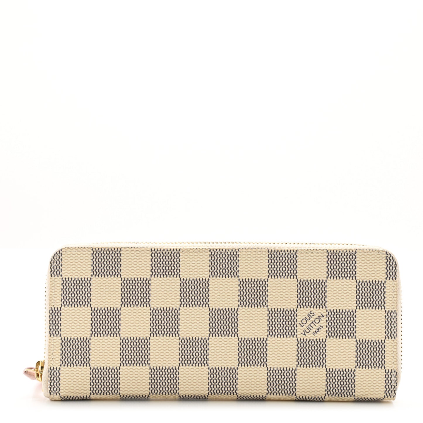 Damier Azur Clemence Wallet Rose Ballerine