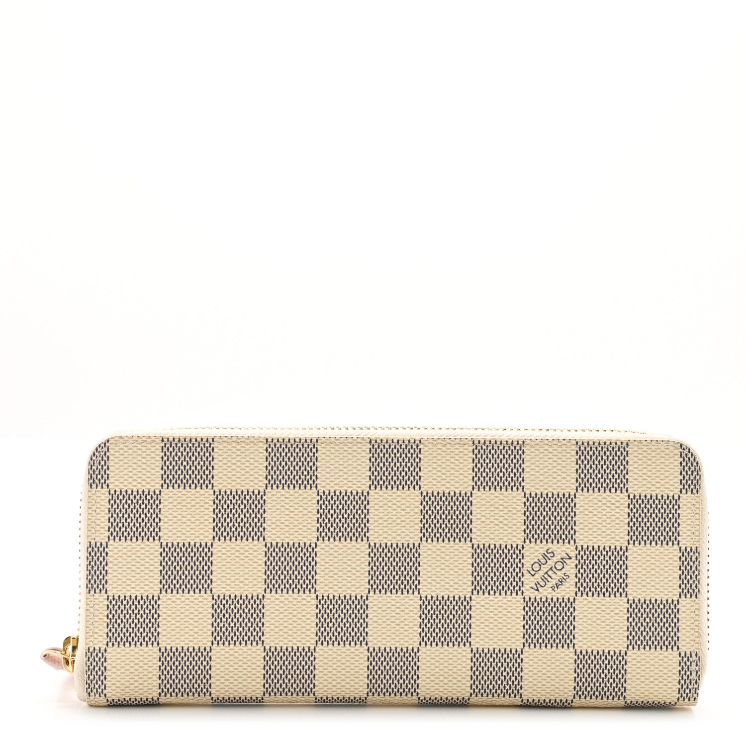 Louis Vuitton Damier Azur Clemence Wallet Rose Ballerine 1 of 7