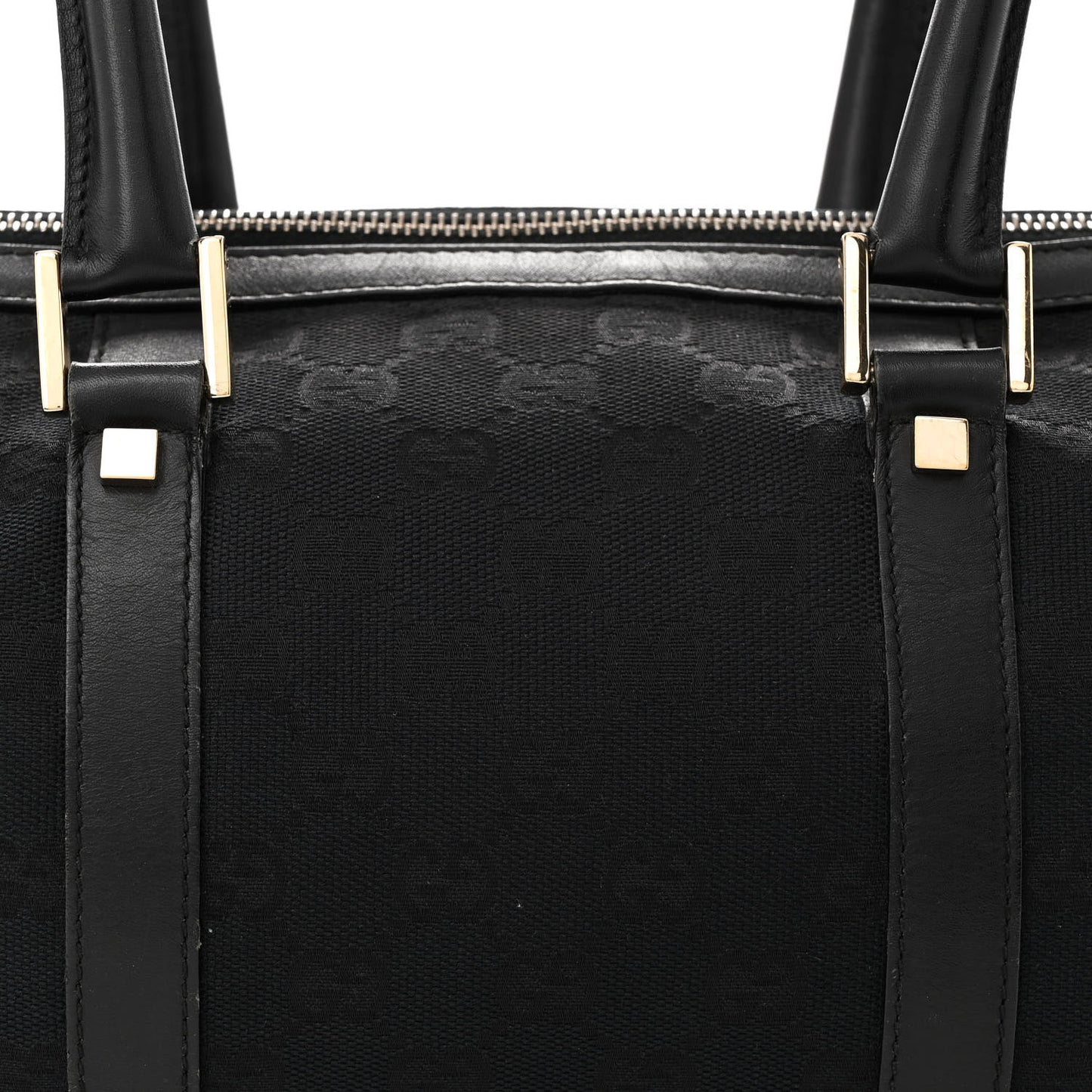 Monogram Medium Boston Bag Black