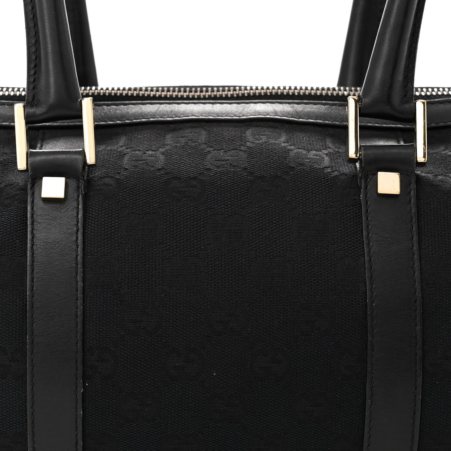 Gucci Monogram Medium Boston Bag Black 8 of 14