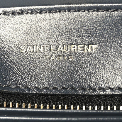 Saint Laurent Calfskin Y Quilted Monogram Toy Loulou Crossbody Bag Dark Smog 7 of 10