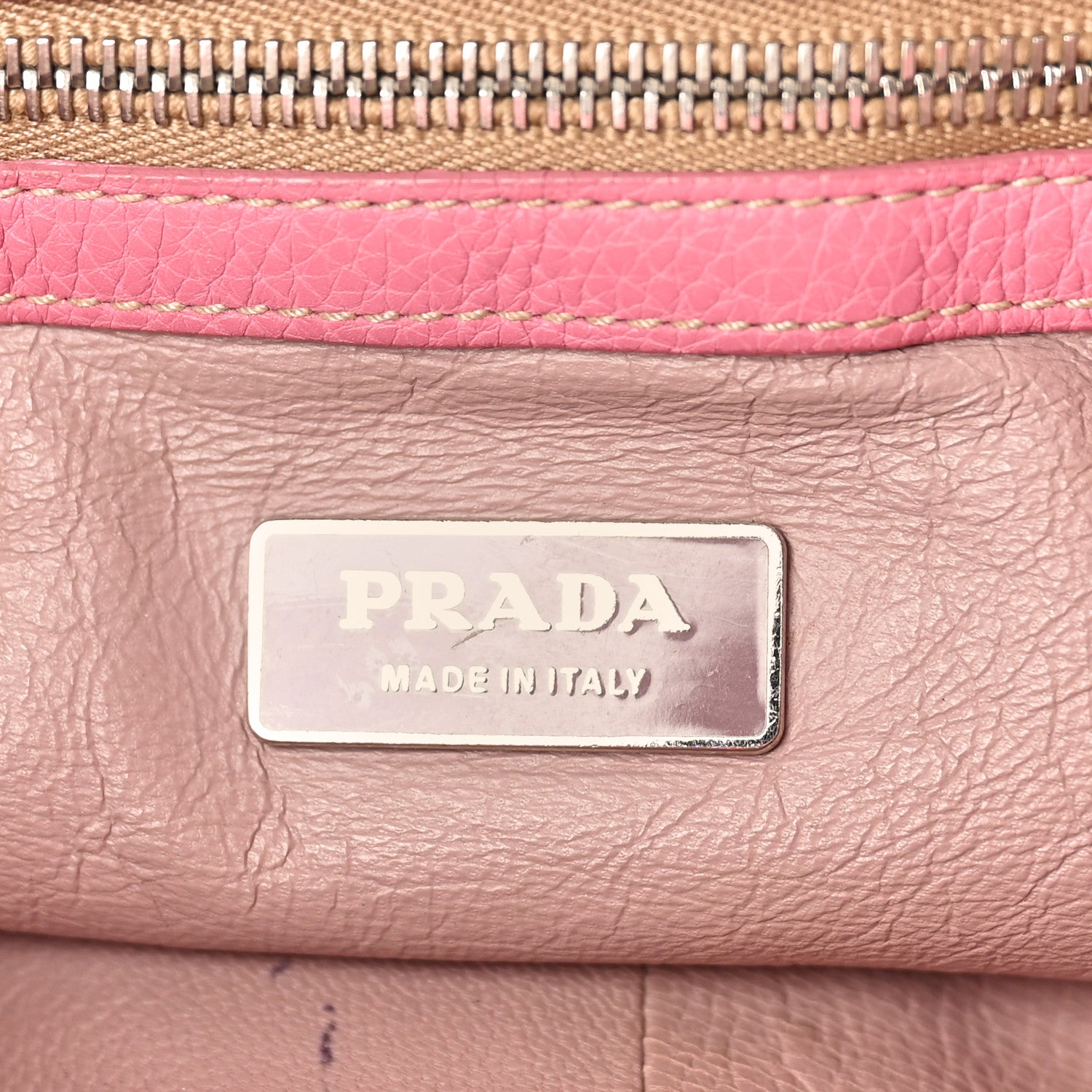 Prada Straw Vitello Daino Shoulder Bag Naturale 6 of 19