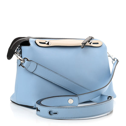 Fendi Vitello Dolce 4 Color Medium By The Way Boston Bag Placid Blue Brandy Multicolor 2 of 9
