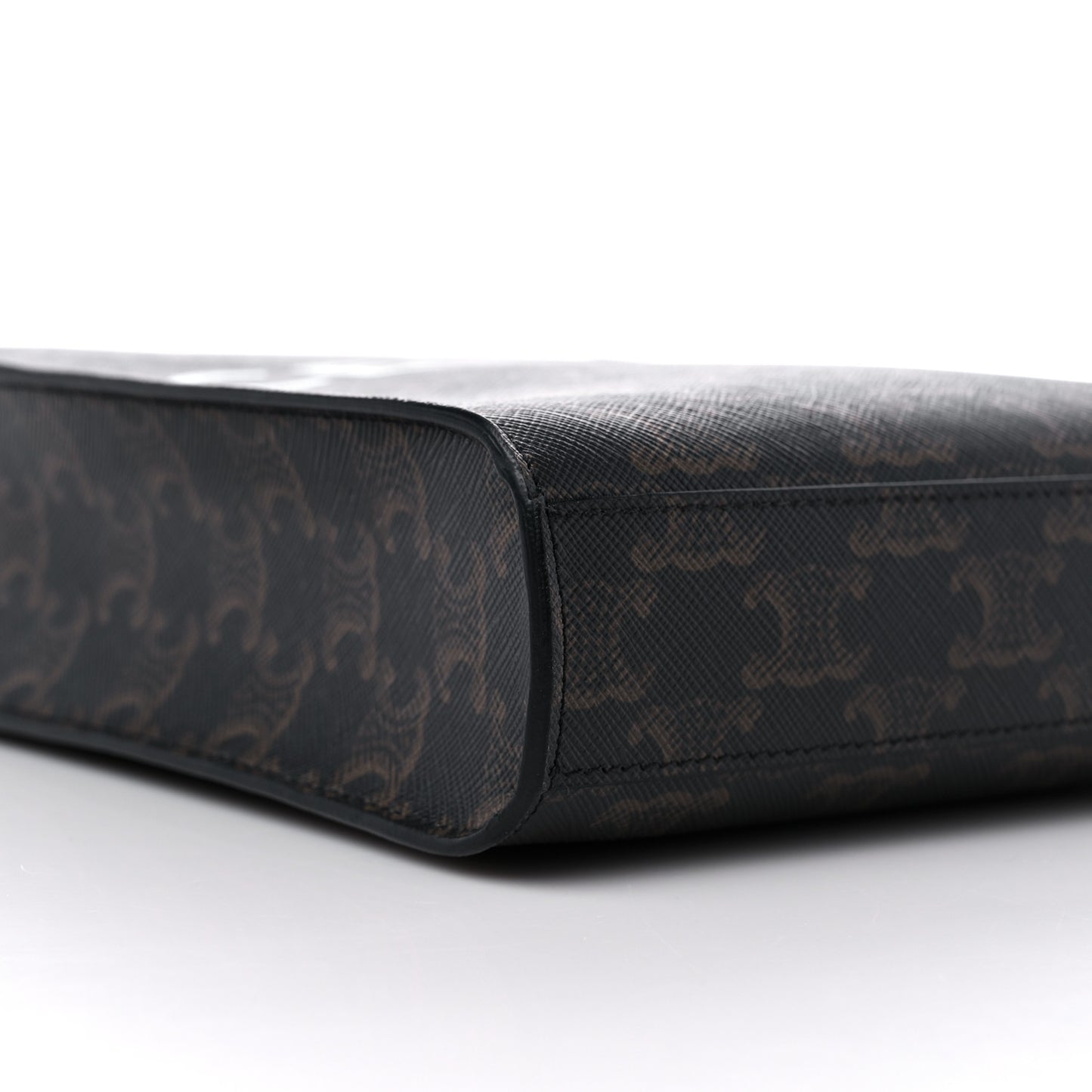 Triomphe Canvas Calfskin Mini Vertical Cabas Tan