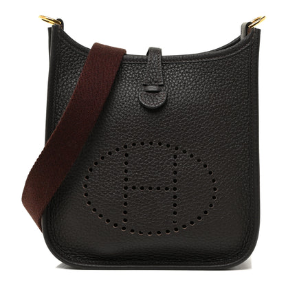 Hermes Taurillon Clemence Amazone Evelyne TPM Ebene Havane 1 of 10