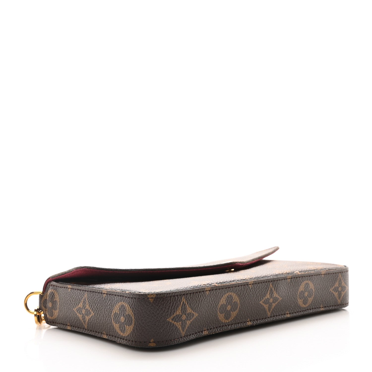 Louis Vuitton Monogram Pochette Felicie Chain Wallet Fuchsia 6 of 12