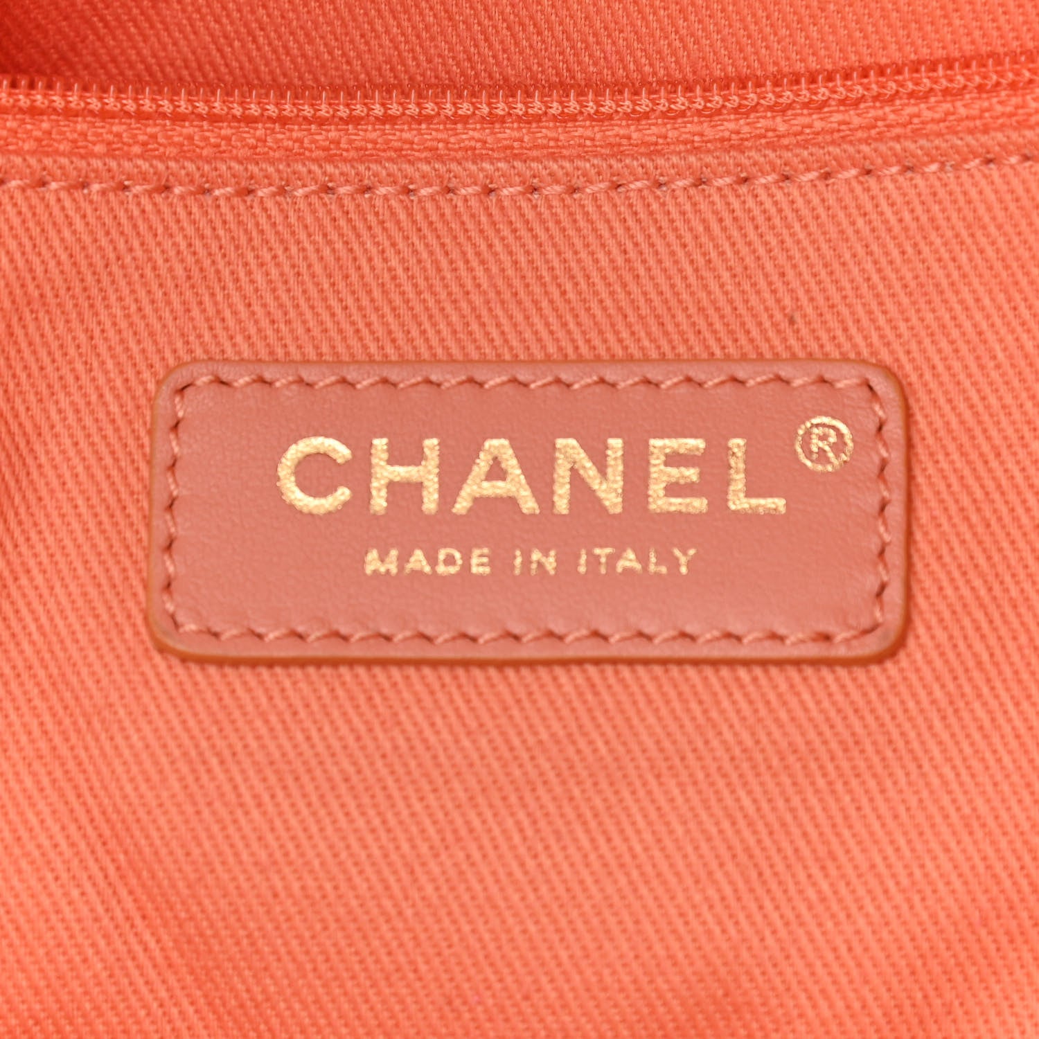 Chanel Mixed Fibers Calfskin Medium Deauville Tote Light Orange 6 of 10
