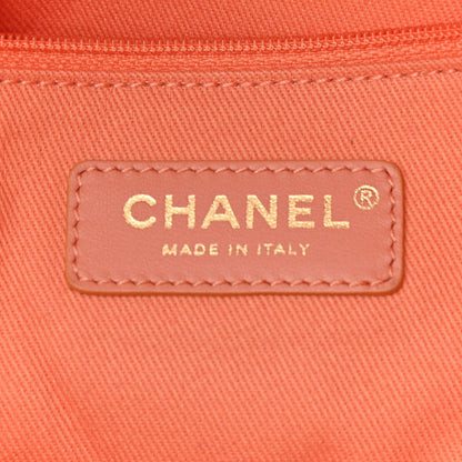 Chanel Mixed Fibers Calfskin Medium Deauville Tote Light Orange 6 of 10