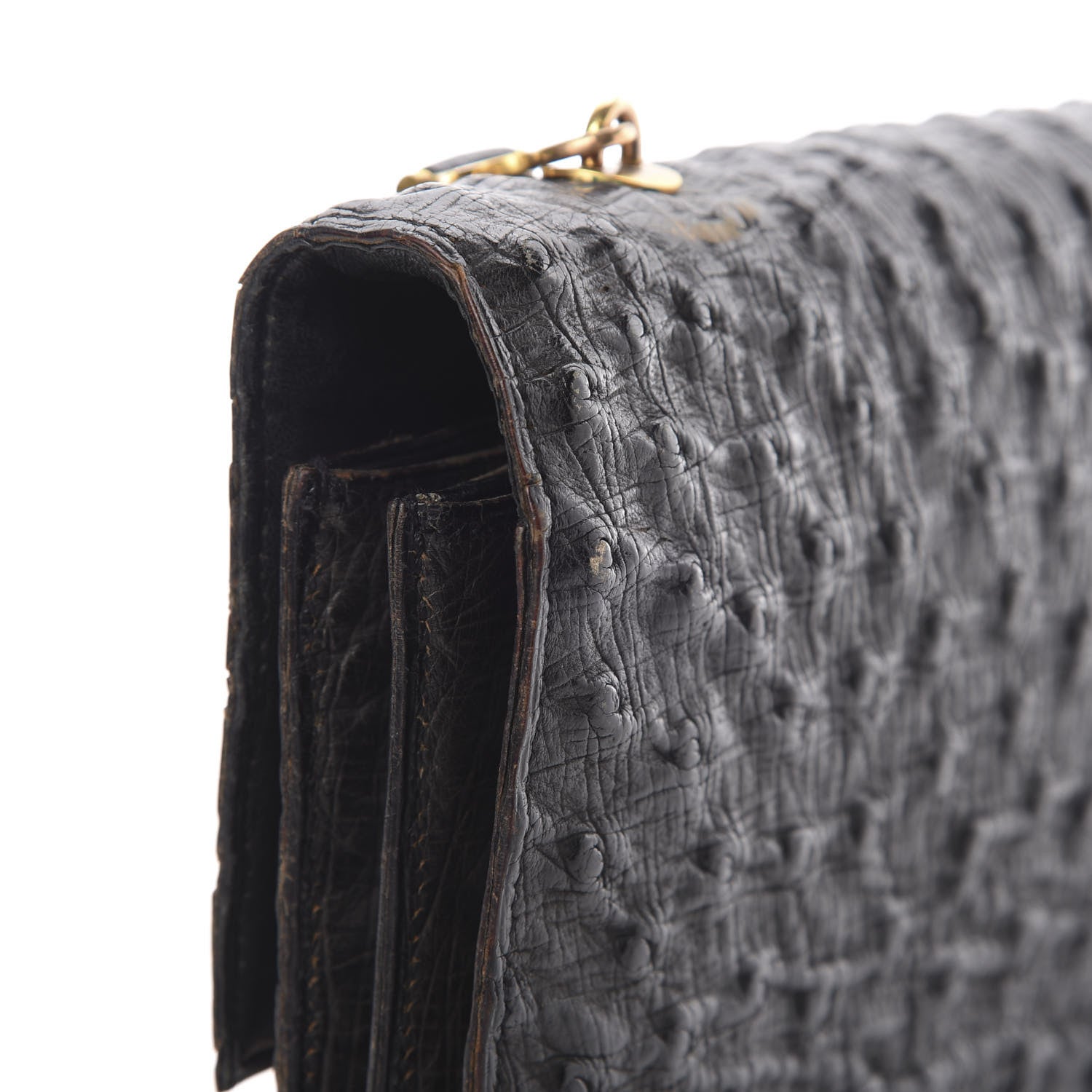 Hermes Ostrich Palonnier Bag Black 15 of 19