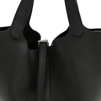 Hermes Taurillon Clemence Picotin Lock 22 MM Black 8 of 13