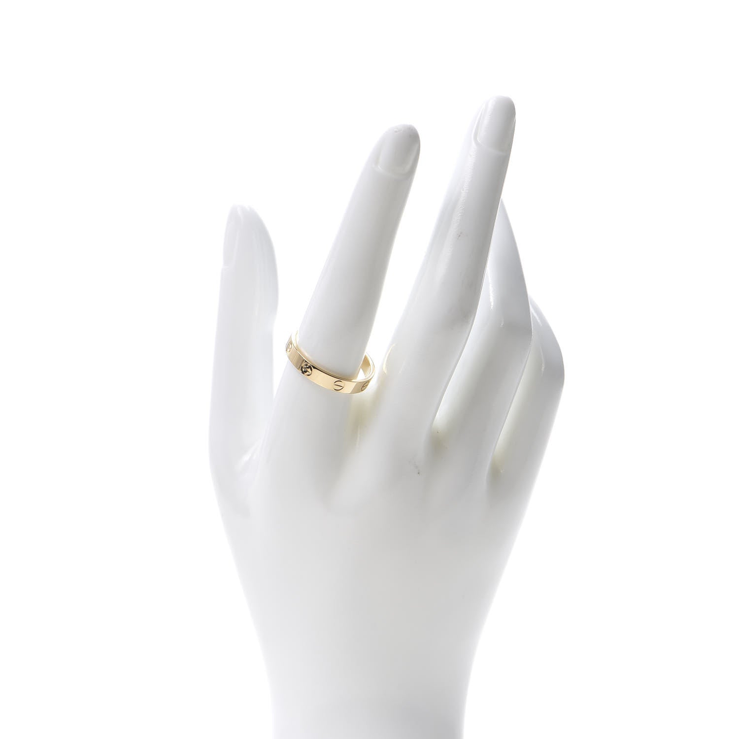 Cartier 18K Yellow Gold 3.5mm LOVE Wedding Band Ring 61 9.5 2 of 6
