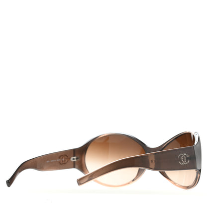 Chanel CC Crystal Sunglasses 6016 Brown 4 of 4