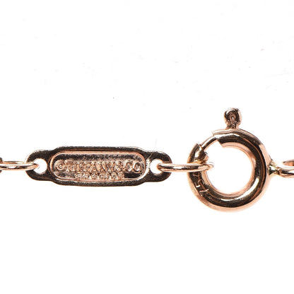 Tiffany 18K Rose Gold Diamond Mini Vintage Oval Key Pendant Necklace 5 of 7