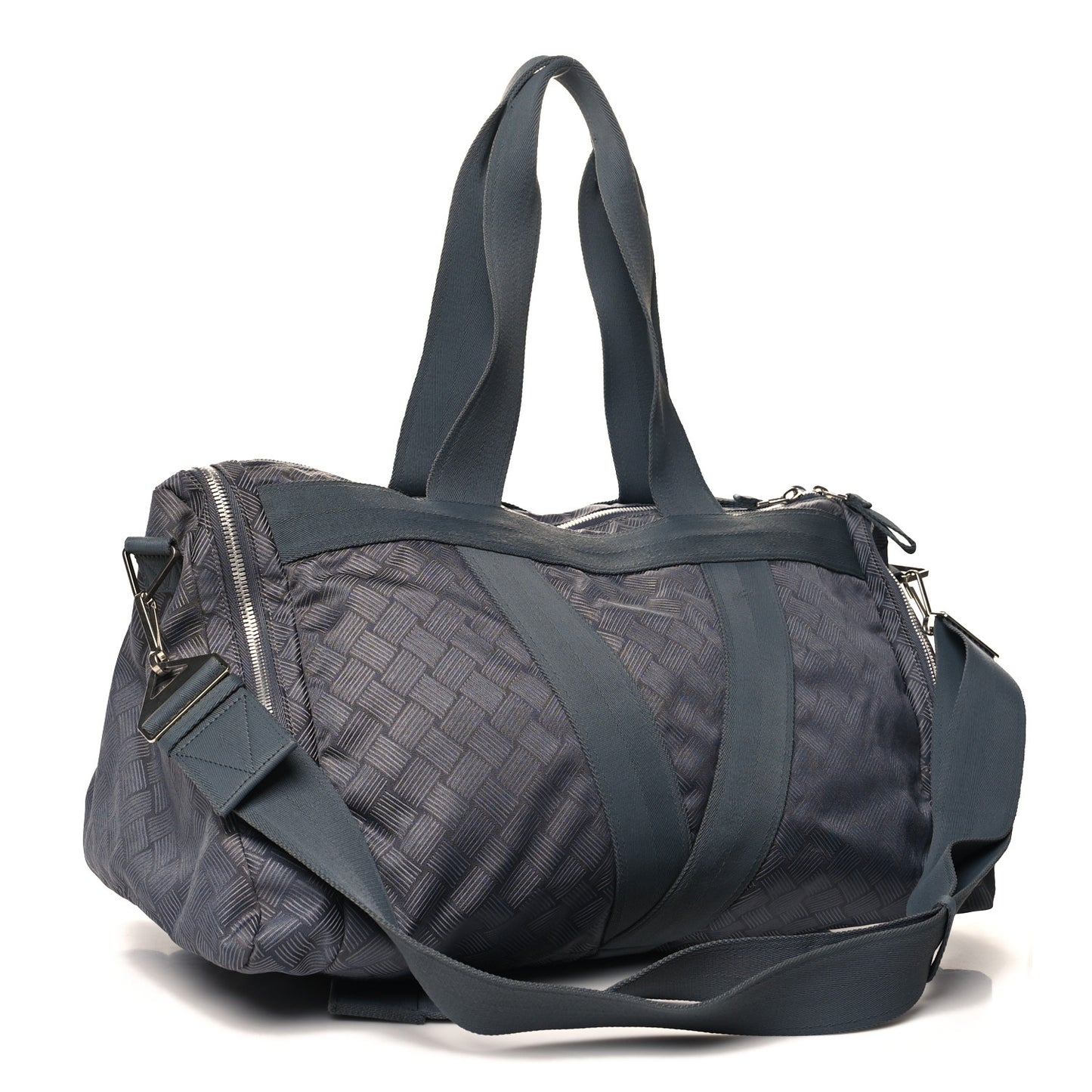 Nylon Triangle Gym Bag Grey