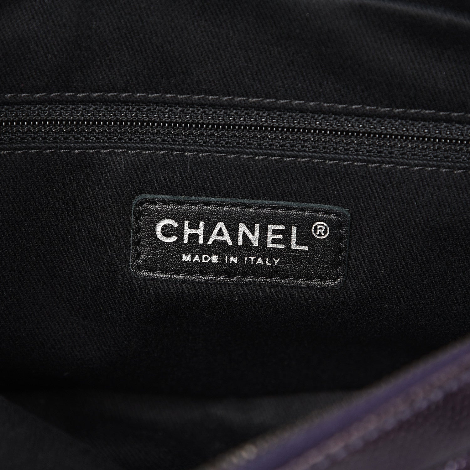 Chanel Iridescent Caviar Quilted Small Chic Flap Dark Purple 5 of 10