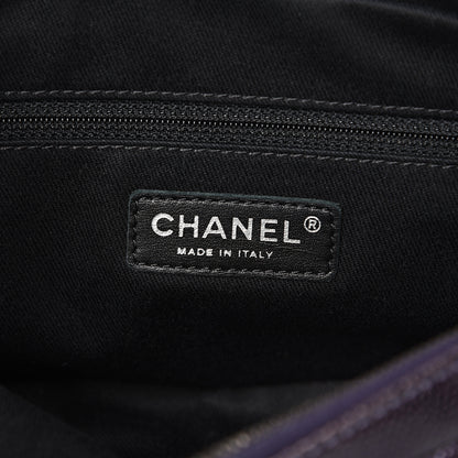 Chanel Iridescent Caviar Quilted Small Chic Flap Dark Purple 5 of 10