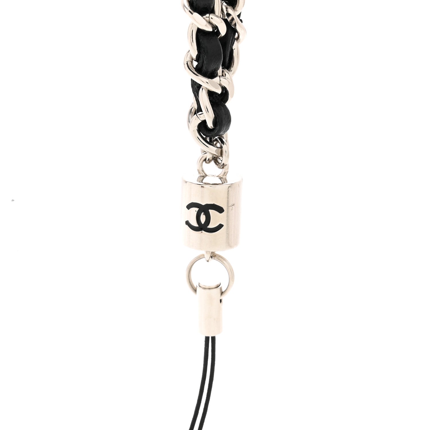 Chanel Metal Lambskin Phone Wristlet Black 3 of 3