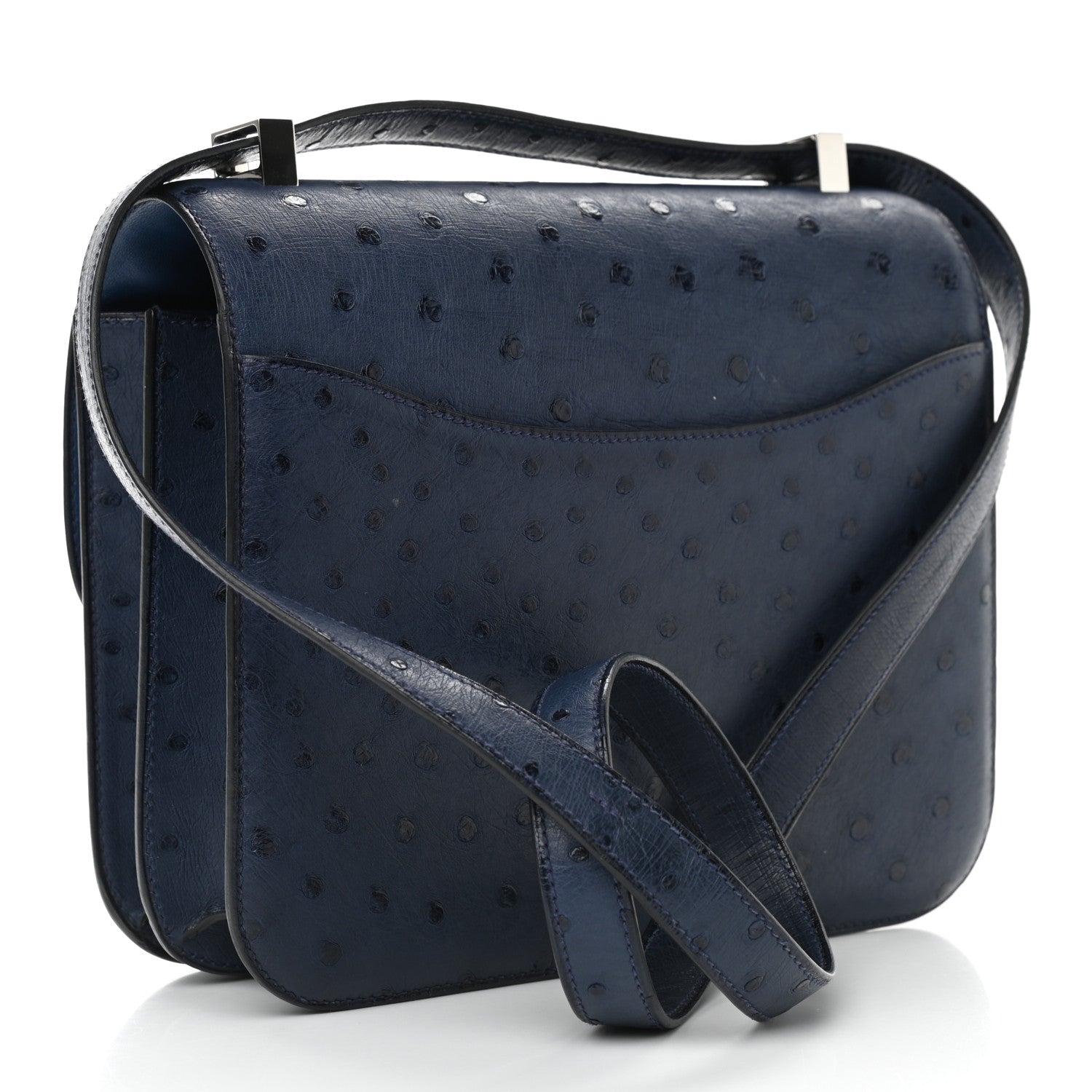 Hermes Ostrich Constance 24 Bleu De Malte 3 of 9