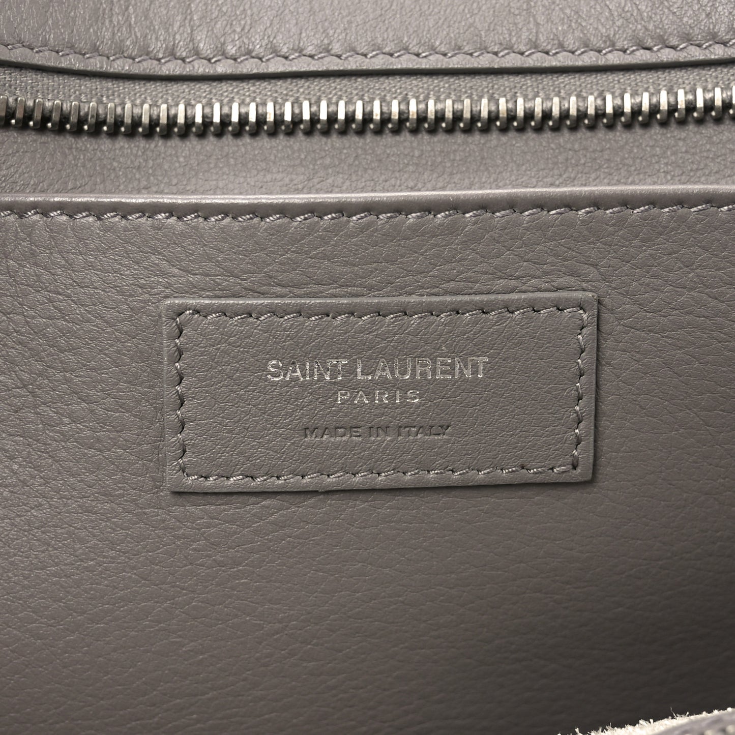 Calfskin Suede Baby Monogram Downtown Cabas Grey