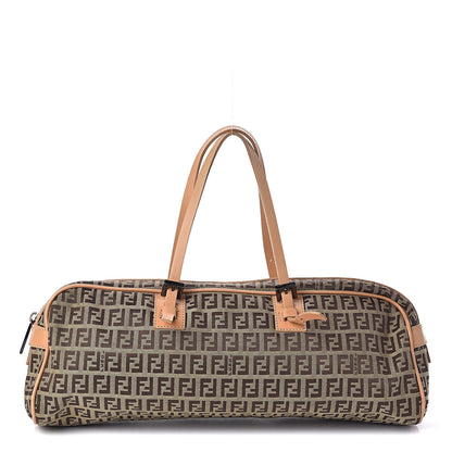 Fendi Zucchino Zip Top Tote Beige 1 of 16