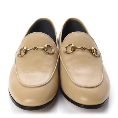 Gucci Lambskin Womens Brixton Horsebit Loafers 36.5 Wheat 2 of 10