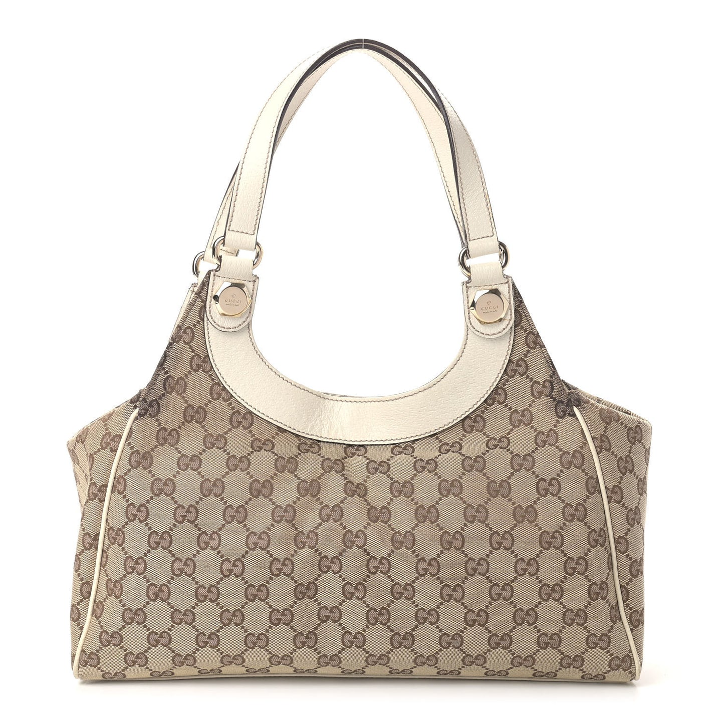Monogram Medium Charmy Shoulder Bag Off White