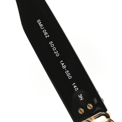 Miu Miu Acetate Oval Sunglasses SMU 06Z Black 5 of 8