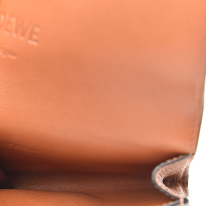 Loewe Pebble Grain Calfskin Anagram Square Coin Cardholder Tan 5 of 8