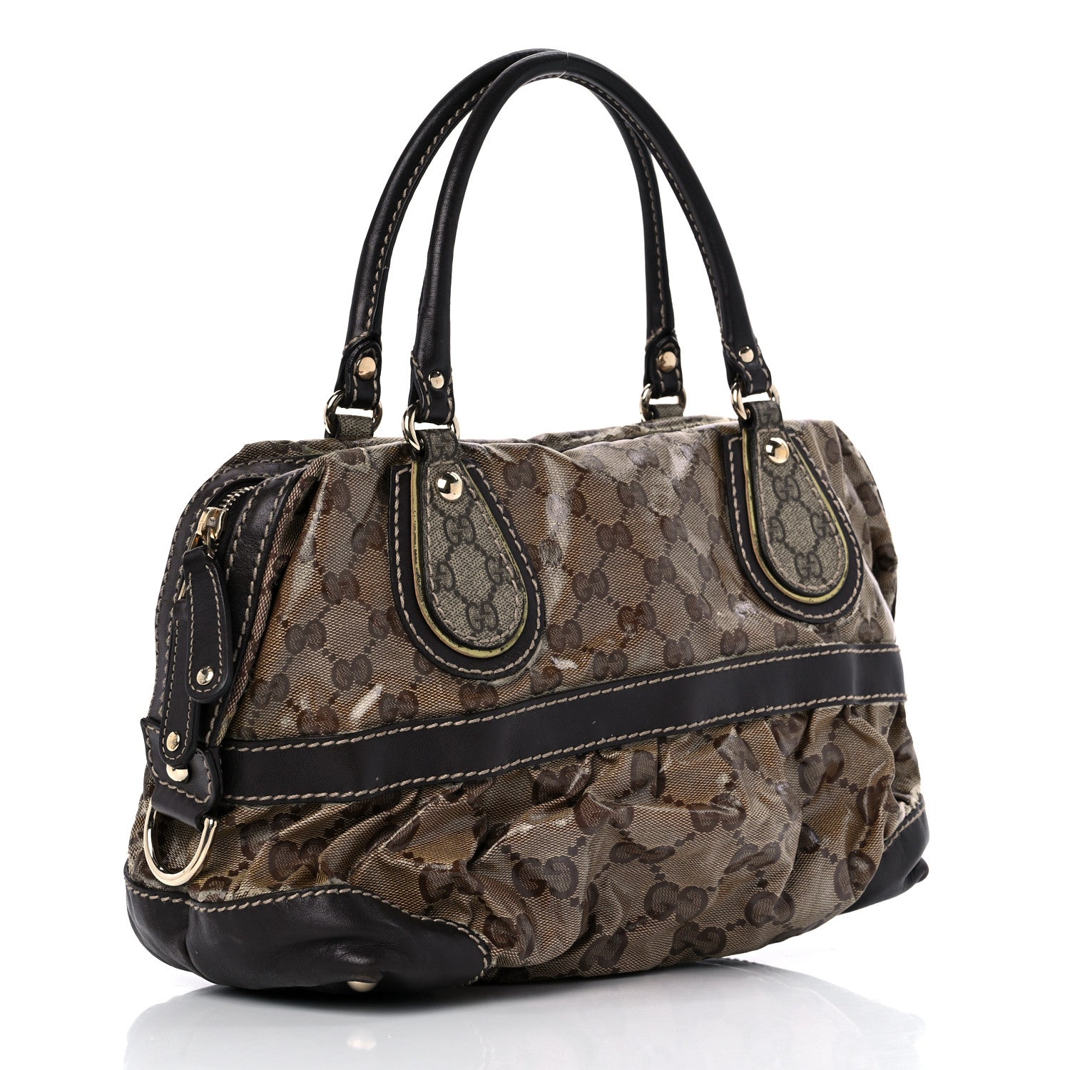 Gucci Crystal Monogram Medium Mix Dark Brown 3 of 20