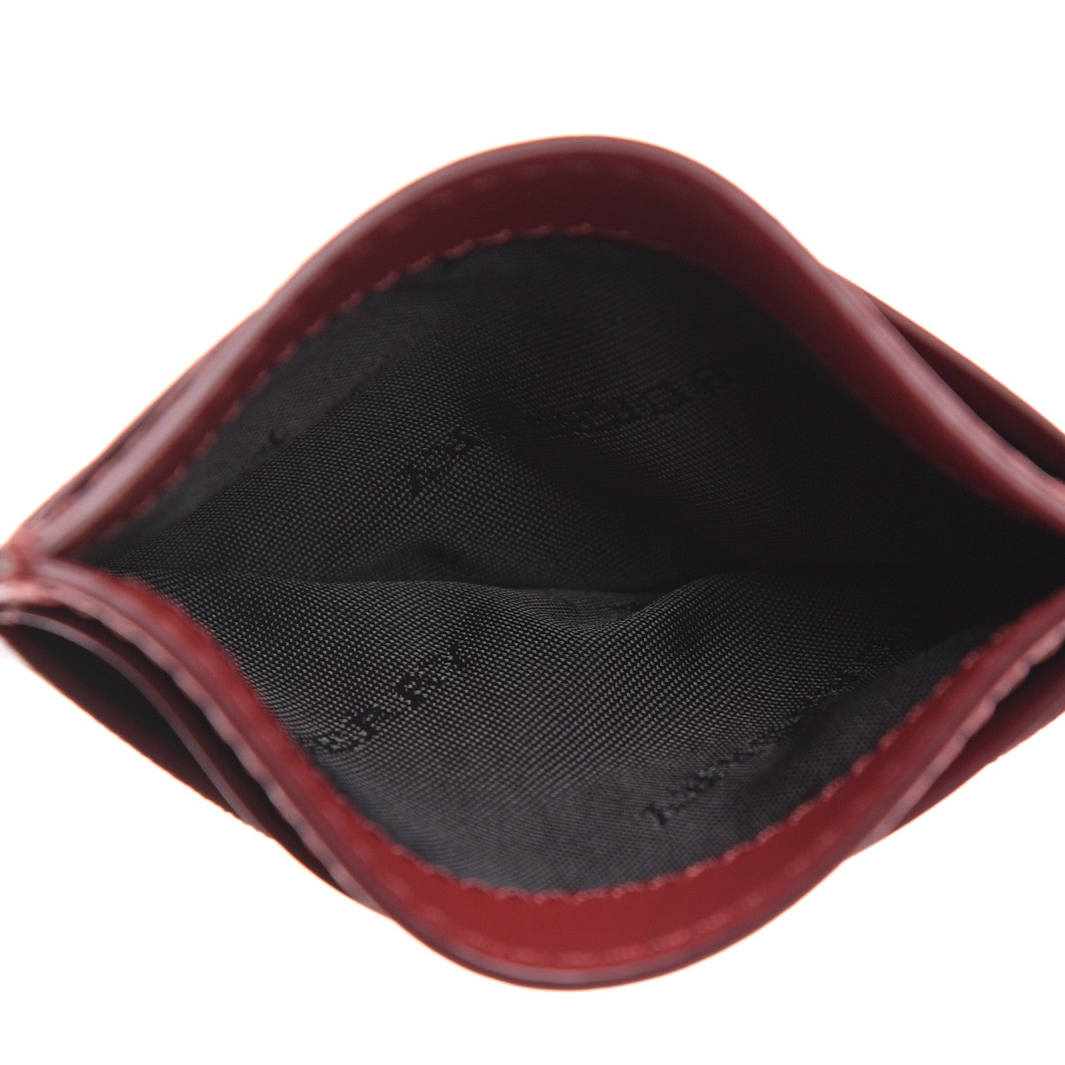 Burberry Smooth Calfskin Vintage Check Sandon Card Case Crimson 4 of 7
