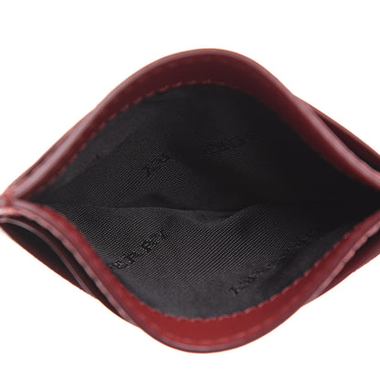 Burberry Smooth Calfskin Vintage Check Sandon Card Case Crimson 4 of 7