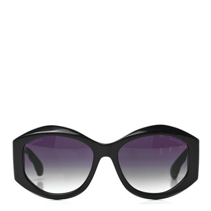 Chanel Acetate Quilted CC Sunglasses 5486-A Blue Green 2 of 7