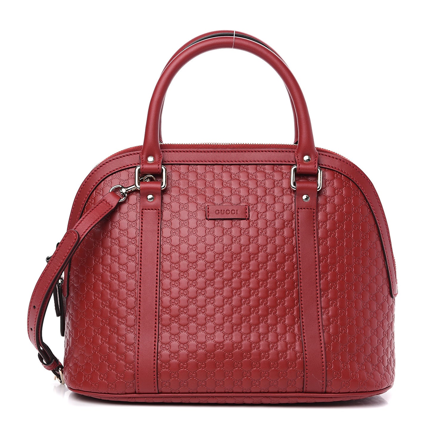 Microguccissima Medium Dome Bag Red