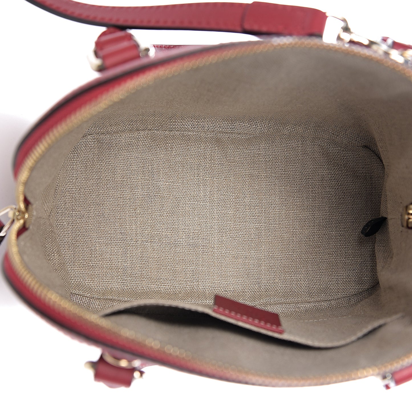 Soft Microguccissima Mini Dome Bag Rosso