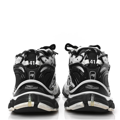 Balenciaga Mesh Rubber Bi-Color Mens Runner Sneakers 41 White Black 5 of 8
