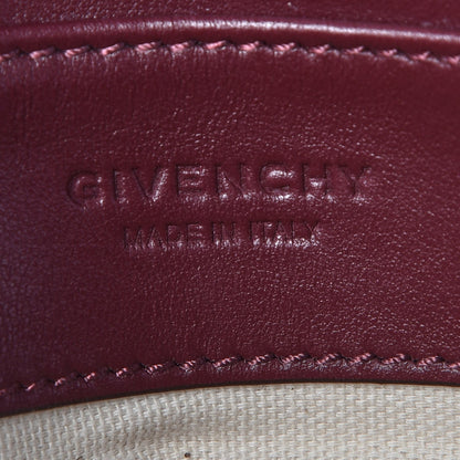 Givenchy Calfskin Duetto Crossbody Bag Burgundy Pink 6 of 6