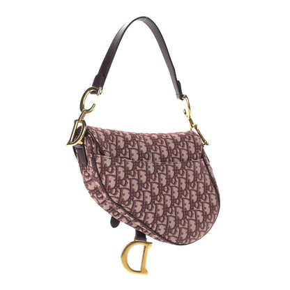 Christian Dior Oblique Saddle Bag Burgundy 2 of 11