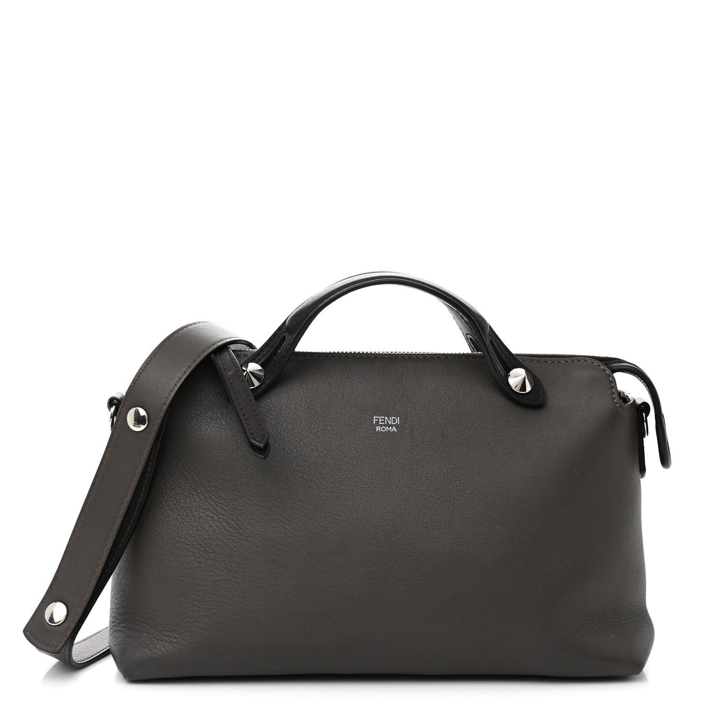 Vitello Dolce 4 Color Medium By The Way Boston Bag Carbone Grigio Polvere Multicolor