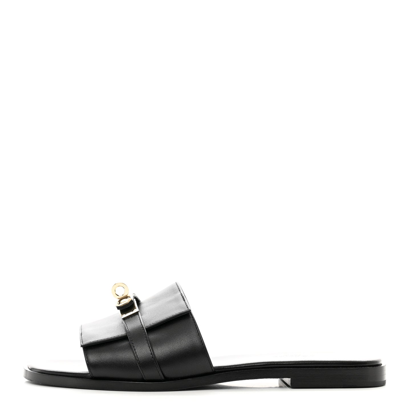 Calfskin Giulia Sandals 37.5 Black