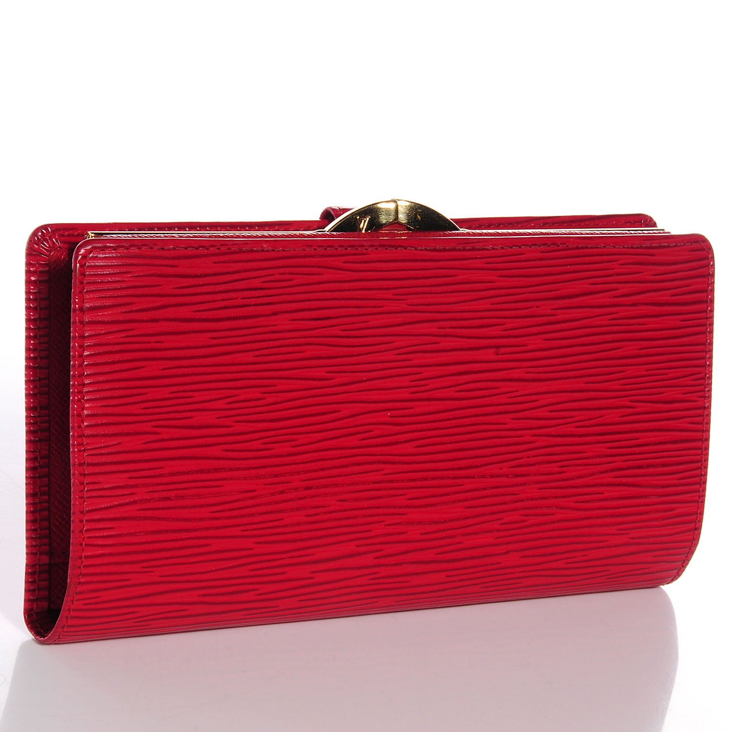 Louis Vuitton Epi Continental French Purse Wallet Rouge 3 of 7