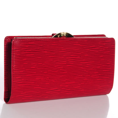 Louis Vuitton Epi Continental French Purse Wallet Rouge 3 of 7