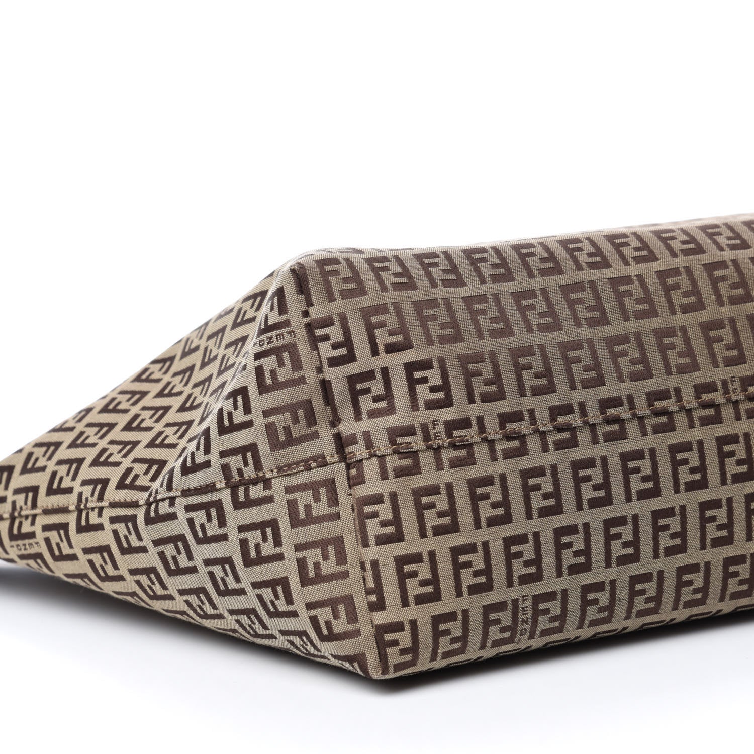 Fendi Zucchino Large Shopper Tote Brown 6 of 9