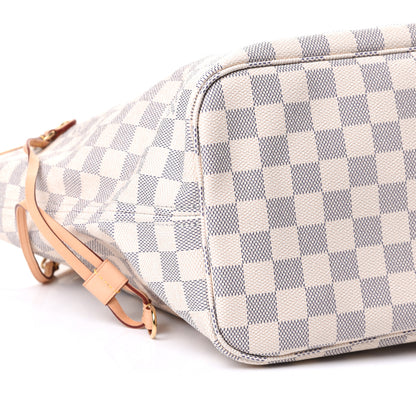 Louis Vuitton Damier Azur Neo Neverfull MM Rose Ballerine 5 of 12