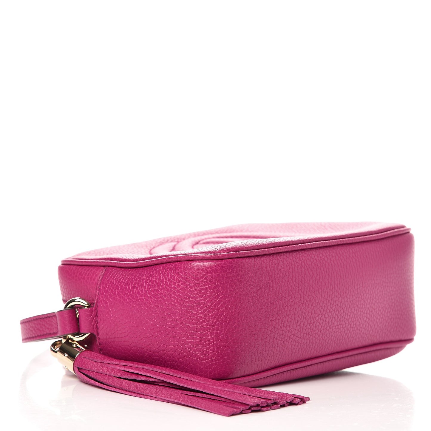 Pebbled Calfskin Small Soho Disco Bag Bright Bougainvillea