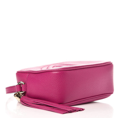 Gucci Pebbled Calfskin Small Soho Disco Bag Bright Bougainvillea 4 of 7